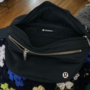 Turquoise large belt bag